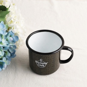 Tazze da Caffè in Smalto Opaco Senza BPA 12oz Stile Europeo per Campeggio e Uso Esterno Design <span class=keywords><strong>Vintage</strong></span> <span class=keywords><strong>Non</strong></span> Tossico Portatile Facile da Pulire - Product Image 2