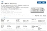 Tuya WiFi RF 5 1 LED contrôleur WT5 2.4G verre écran tactile gradateur à distance CCT RGB RGBW RGBCCT bande lumineuse pour la domotique