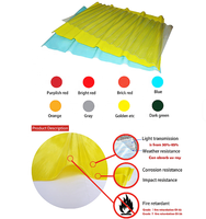 Plaques ondulées en polycarbonate anti-UV, plaques FRP, plaques plastiques transparentes anti-UV, tuiles de toiture en fibre