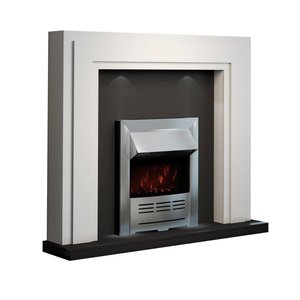 Phòng khách sang trọng freestanding điện nóng với hiện thực ngọn lửa hiệu ứng gỗ mantel MDF trang trí Lò sưởi điện - Product Image 1