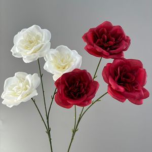Pingping <b>Artificial</b> <b>Peony</b> Flowers 3-Head Silk Wedding Home Decor - Product Image 3