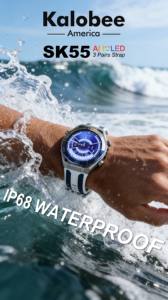 สมาร์ทวอทช์ 2026 SK55 AMOLED พร้อมฟังก์ชันโทรผ่านบลูทูธ รองรับการชาร์จไร้สาย โหมดกีฬาหลากหลายรูปแบบ ตรวจสอบสุขภาพ สำหรับการสั่งซื้อจำนวน<span class=keywords><strong>มา</strong></span>กแบบ OEM - Product Image 3