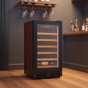 Nevera para Vinos de 68L con 20 <span class=keywords><strong>Botellas</strong></span>, Puerta de Una Sola Zona, Refrigerador para Bodega, Fabricación OEM - Product Image 6