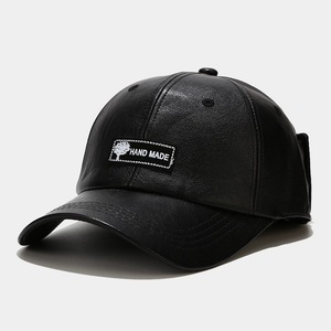 Vente chaude Nouvelle Arrivée Casquette De Baseball Élégante pour Hommes Femmes PU <span class=keywords><strong>Cuir</strong></span> Fly Chapeau avec Lunettes 100% Polyester Caractéristique De Tissu Commun - Product Image 3