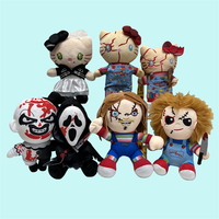 Boneka Plush Kerangka Halloween 8-inci, Boneka Festival Halloween, Boneka Mesin Klip, Persetujuan Langsung dari Produsen