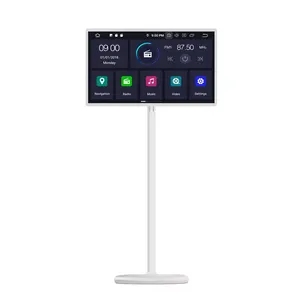 Movable Indoor Touch Screen Monitor Portable Display Advertising Standbyme TV with Wheels Charging Battery Power Digital Poster