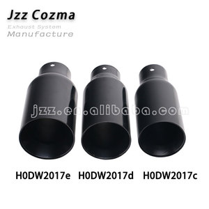 Embout d'échappement universel de remplacement pour pièces automobiles, en acier inoxydable 304, diamètre 1,97 pouces, entrée 3 pouces, sortie 7 pouces, longueur 7 pouces, embout d'échappement noir pour camion - Product Image 4