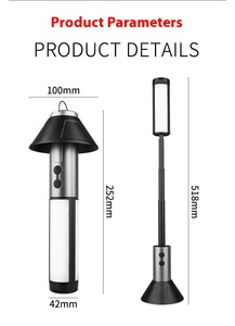 Linterna de Camping <span class=keywords><strong>Solar</strong></span> Telescópica, Plegable, Impermeable, Portátil, Recargable por USB, Profesional - Product Image 6