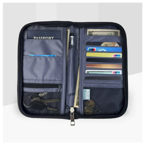 Porte-passeport de <span class=keywords><strong>voyage</strong></span> anti-RFID, élégant et léger, organiseur de documents, étui pour passeport et cartes - Product Image 6