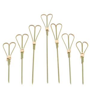 200 Palillos <span class=keywords><strong>de</strong></span> Cóctel <span class=keywords><strong>de</strong></span> Bambú para Aperitivos, Palillos <span class=keywords><strong>de</strong></span> Cóctel <span class=keywords><strong>de</strong></span> <span class=keywords><strong>Piña</strong></span> en Forma <span class=keywords><strong>de</strong></span> Corazón Coloridos - Product Image 2