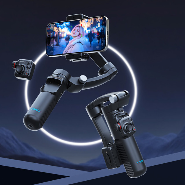 AI Face-Tracking Gimbal Handheld Selfie Stick Tripod Professional 3-axis stabilization Photography