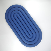 Sous-verre en silicone de qualité alimentaire résistant à la chaleur avec logo personnalisé, antidérapant, pour café, thé, table, OEM ODM