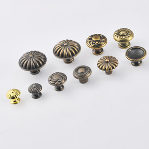 Furniture Handle And <b>Knob</b> Zinc Alloy Round Traditional Drawer Cabinet Hardware Durable Single Hole - Product Image 4