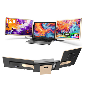 New 15.6" Portable Dual Triple Screen <strong>Monitor</strong> Extension Portable Tri Screen <strong>Monitor</strong> for Laptop Triple Laptop Screen Extender - Product Image 2
