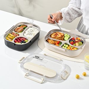 Pure Titanium Food Container, Sealed Leakproof Fresh-Keeping <b>Lunch</b> <b>Box</b>, Heatable Crystal Titanium Portable Bento <b>Box</b> for Fruit R - Product Image 1