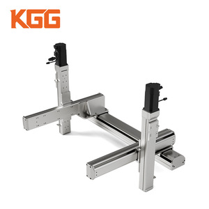Plataforma de movimiento de tres ejes KGG, mesa deslizante XYZ de doble accionamiento, perfil de aluminio tipo D, componente industrial - Product Image 1