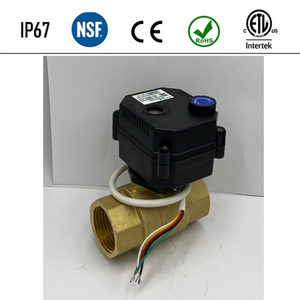 Flomarvel Fh-s Fh-mo Ip67 Vanne à boisseau sphérique à 2 fils à polarité inversée en laiton et acier inoxydable 304 pour UPVC 12V 24V 110V 120V 220V DN8 DN10 DN15 DN20 DN25 DN32 - Product Image 3