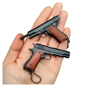 Colt 1911 Toy Gun Metal Model Collection Cartridge Clip Bullet Realistic Keychain Portable Boys Colt 1911 Toy Gun