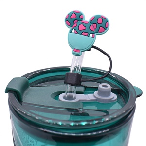 Oferta Especial: Tapas de Silicona Reutilizables de 10mm con Diseño de Dibujos Animados de Pascua para Pajitas, Cubiertas Antipolvo para Accesorios de Bar al por Mayor - Product Image 5