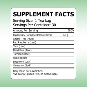 Bolsitas de Té para Equilibrio Hormonal OEM ODM con Extracto de Chaste Tree y Pasperreiro, Apoyo Hormonal, Equilibrio del Estado de Ánimo, Sueño Reparador, Desintoxicación y Digestión - Product Image 2