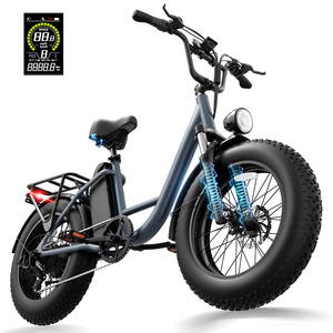 Bicicleta Eléctrica con Envío Gratuito en la UE, Motor de 250W, Neumático Grueso de 4.0'', Bicicleta Urbana de Acero al Carbono - Product Image 2