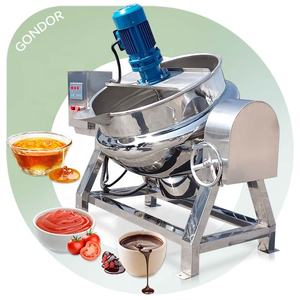 신형 레스토랑 인도 음식용 직화식 소형 50L 180L 자동 과일 잼 조리 믹서 솥 - Product Image 1