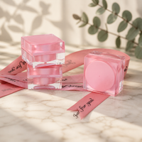 Vente chaude de pots de crème pour le visage en plastique doré avec couvercles pour les soins de la peau et l'emballage de lotion crème cosmétique pour les yeux