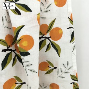 Custom Organic Printed Woven Bamboo Cotton Gauze Double Layer Bathing Towel Bedding Suitable Blanket for Girls