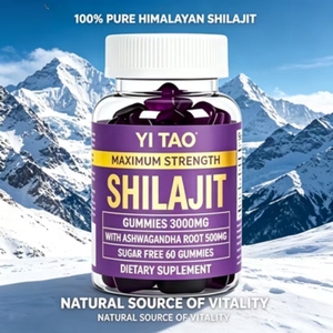 Gummies de Shilajit Pur de l'Himalaya avec Racine d'Ashwagandha – Vitalité Naturelle, Soutien Énergétique, Sans Sucre, Végétalien - Product Image 5