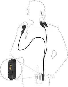 Impres Chip HeadphoneTwo Way Radio Audio Auricular Clear Acoustic Tube Auricular Walkie Talkie Auriculares para Moto R7 MXP600 - Product Image 6