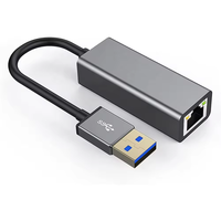 Adaptador de Red USB a RJ45 Tipo C, Adaptadores Ethernet Gigabit OTG, Adaptador Ethernet Gigabit USB 3.0 de 1000 Mbps para Computadoras Portátiles