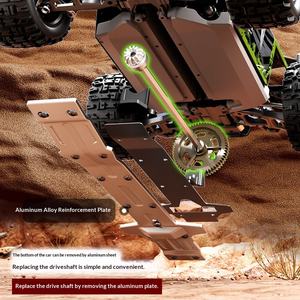 Voiture de course télécommandée électrique sans balais professionnelle RC, jouet pour garçon, voiture tout-terrain, nouvelle 2025, quatre roues motrices, escalade - Product Image 3