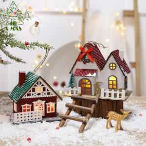 KG <span class=keywords><strong>Navidad</strong></span> Adorno <span class=keywords><strong>De</strong></span> <span class=keywords><strong>Navidad</strong></span> Noel Mini madera <span class=keywords><strong>Navidad</strong></span> pueblo casa <span class=keywords><strong>Navidad</strong></span> nieve casa miniatura <span class=keywords><strong>adornos</strong></span> madera edificio escena - Product Image 2