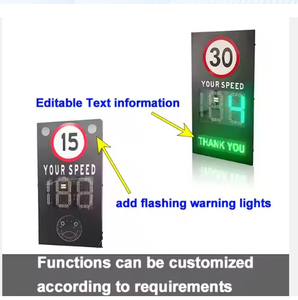 Kiểm tra tốc độ xe năng lượng mặt trời Radar Tốc độ giới hạn dấu hiệu chụp di động năng lượng mặt trời Radar công tơ mét - Product Image 2