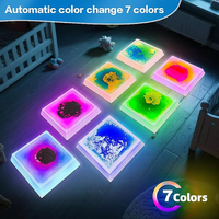Dalles lumineuses LED sensorielles auto-adhésives pour sol, tapis de jeu pour enfants, équipement de salle sensorielle, idéal pour l'entraînement