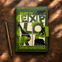 Carnet en cuir PU A5 personnalisé en gros, journal à couverture rigide de 160 pages pour cadeau promotionnel d'entreprise