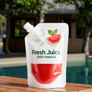 שקית מיץ אבטיח עם פיה משופעת, ניתנת להתאמה אישית, ידידותית לסביבה, אטומה לדליפות, לאריזת נוזלים - Product Image 1