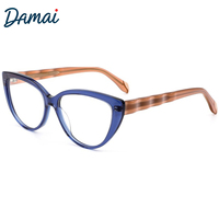 FD5714LT Montures Optiques Vintage Œil de Chat en Acétate pour Femme – Montures de Lunettes Tendance en Acétate
