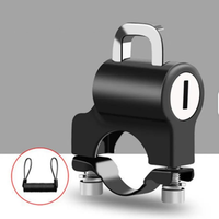 Verrou de guidon de moto, sécurité durable, antivol portable, verrouillage à clé pour accessoires de casque