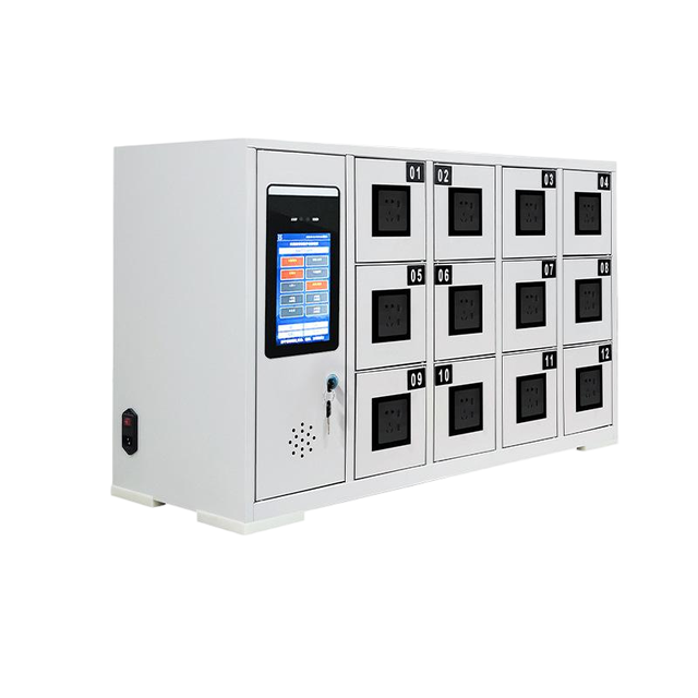 Smart Electronic Lock Key Lock Assembled Metal Phone Storage Cabinet with Charging Function Socket Weatherproof Parcel Locker