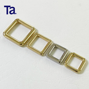 Boucle carrée en alliage de zinc TANAI de haute qualité <span class=keywords><strong>pour</strong></span> collier de <span class=keywords><strong>chien</strong></span>, accessoires de marque, anneau de réglage en métal doré <span class=keywords><strong>pour</strong></span> bagages - Product Image 3