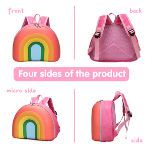 Zaino per Bambini 3D a Forma di Arcobaleno, Impermeabile in PVC, per <span class=keywords><strong>Asilo</strong></span> e Scuola, per Bambini e Bambine di 3-5 Anni - Product Image 6