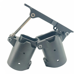 Connecteur de serrage de tuyau en alliage d'aluminium usiné CNC <span class=keywords><strong>BOSS</strong></span> 30/40/50mm, type fraisage, pliable horizontal, à dégagement rapide, pour <span class=keywords><strong>RC</strong></span> - Product Image 4