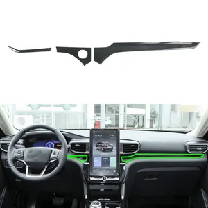 ABS Car Accessories Sticker Dashboard Middle Control Molding Cover Trim Interior Decorative For Ford Explore 2020