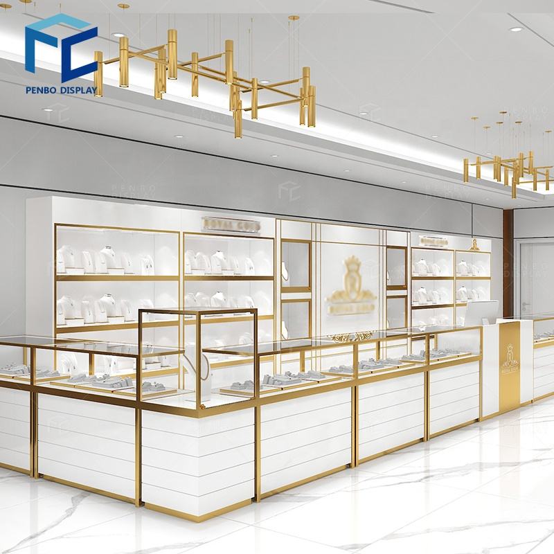 Jewellery Shop Front Jewellery Window Display Set 3D Rendering