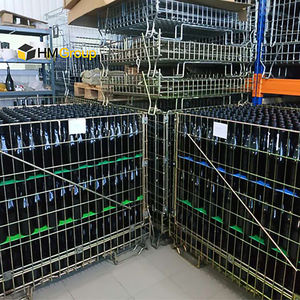 Yüksek kaliteli taşınabilir depo galvanizli istifleme profesyonel taşıma tel örgü Metal depolama kafesi - Product Image 3