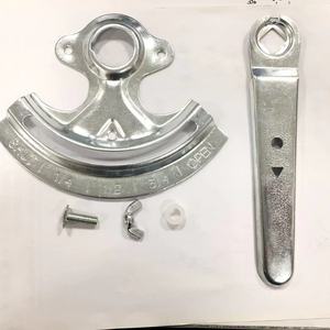 HVAC 볼륨 제어 165mm 길이 간편한 설치를 위한 스테인리스 스틸 사분면 댐퍼 핸들 - Product Image 5