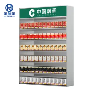Estantes de tabaco personalizados de diferentes tamaños, estantes de exhibición de cigarrillos con empuje, para tienda de conveniencia