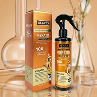 Spray lissant à l'huile d'argan pour cheveux crépus, protection contre la chaleur, soin capillaire personnalisé, brillance et protection