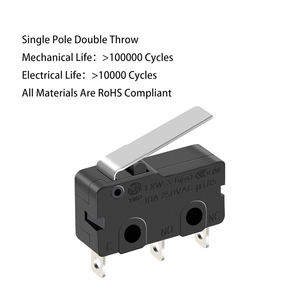 מיקרו מתגים לחץ על קרוב יכול להיות מותאם עם מסופים ומתגים מיקרו מנוף 10a 250vac - Product Image 3